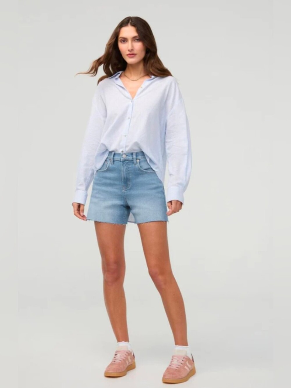 NWT DU/ER Performance Denim+ High Rise Relaxed Short - Vintage Seaside Sz. 29